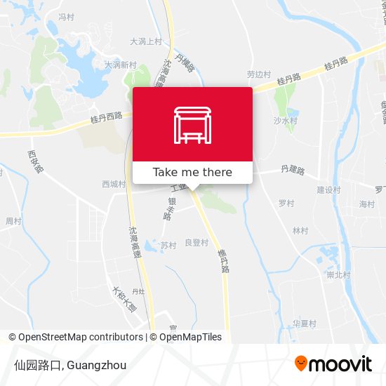 仙园路口 map