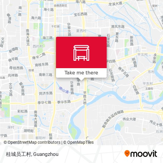 桂城员工村 map