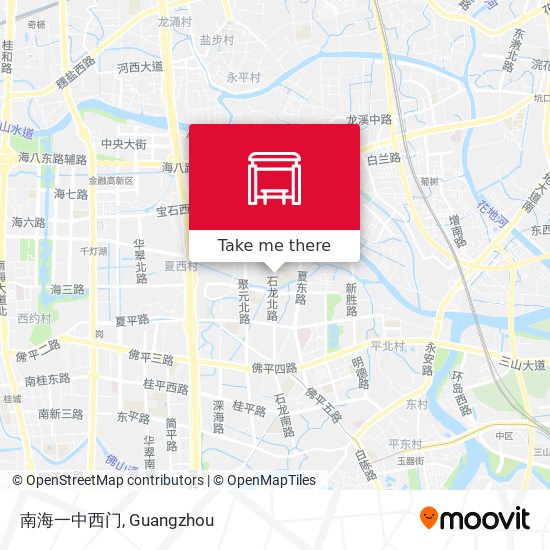 南海一中西门 map
