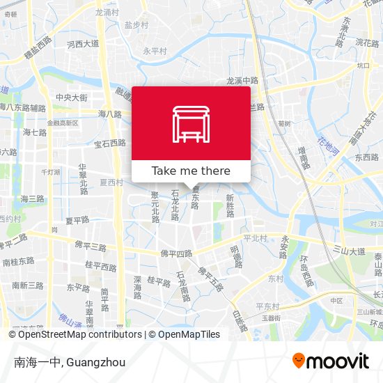 南海一中 map