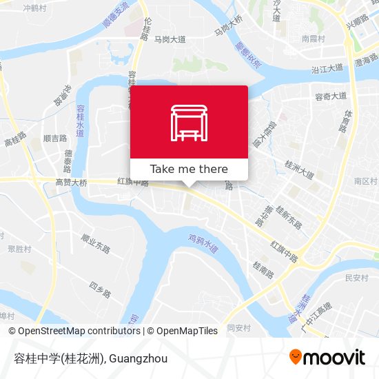 容桂中学(桂花洲) map
