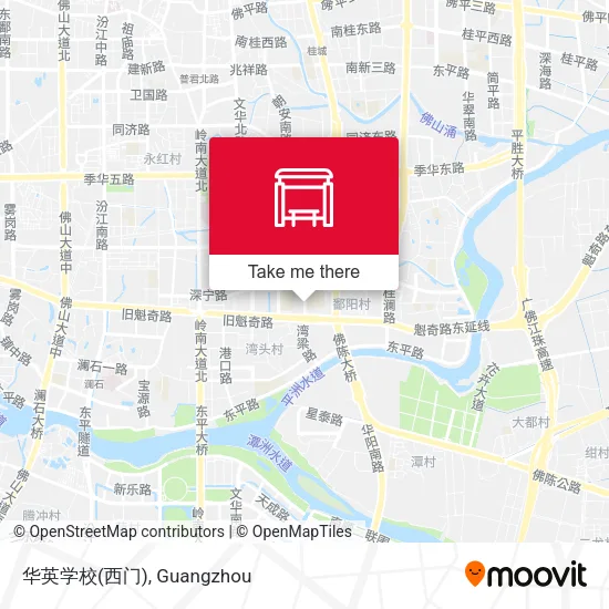 华英学校(西门) map