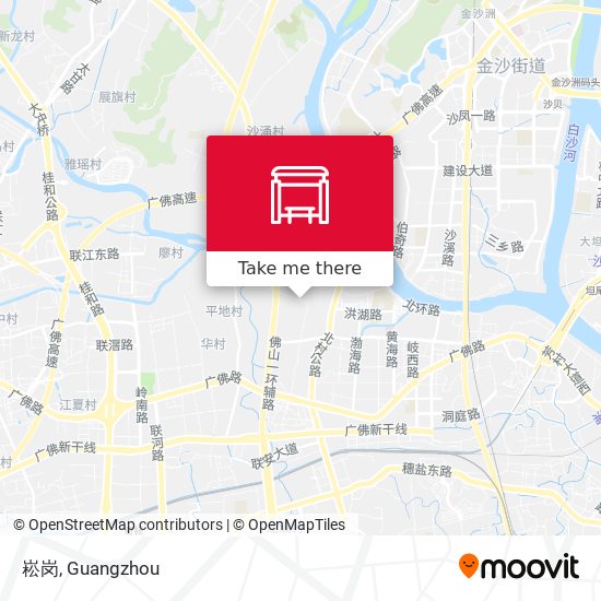 崧岗 map