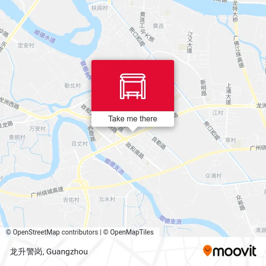龙升警岗 map