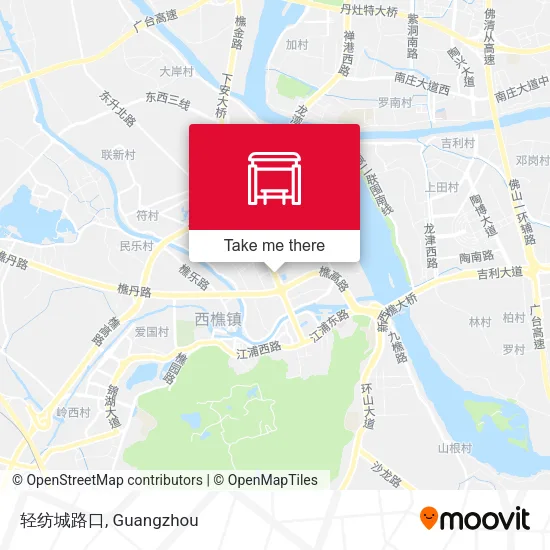 轻纺城路口 map