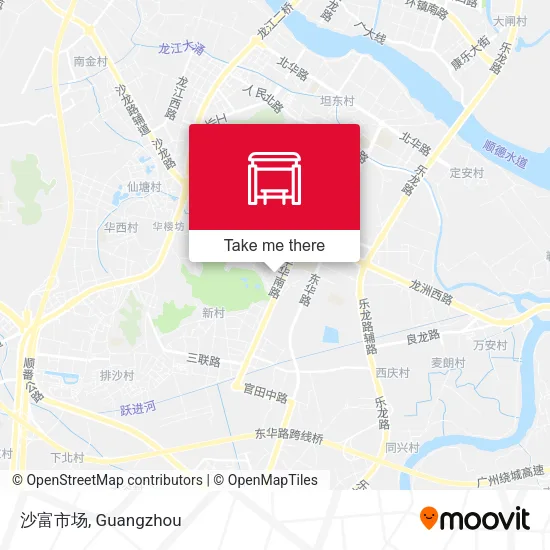 沙富市场 map