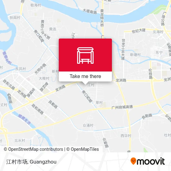 江村市场 map