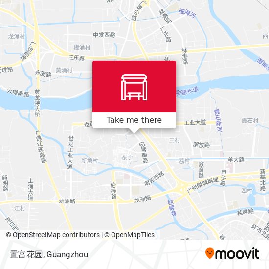 置富花园 map
