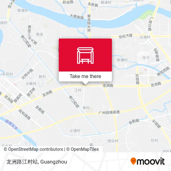 龙洲路江村站 map