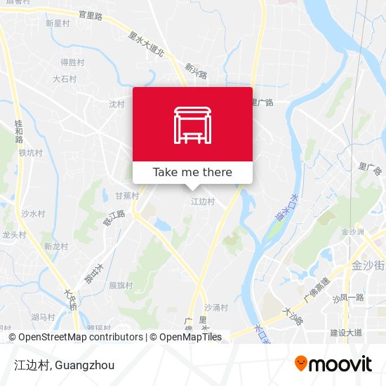 江边村 map