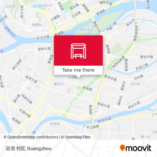 容里书院 map
