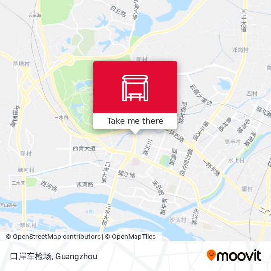 口岸车检场 map