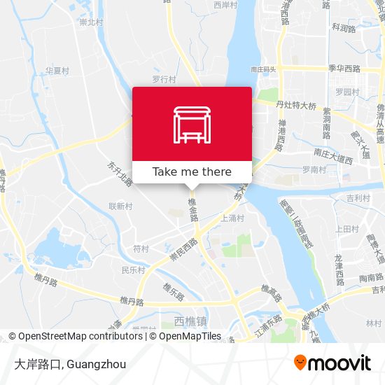 大岸路口 map