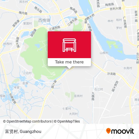 富贤村 map