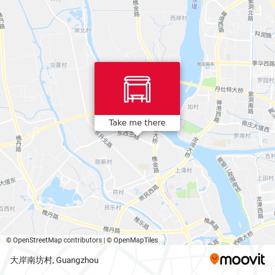 大岸南坊村 map