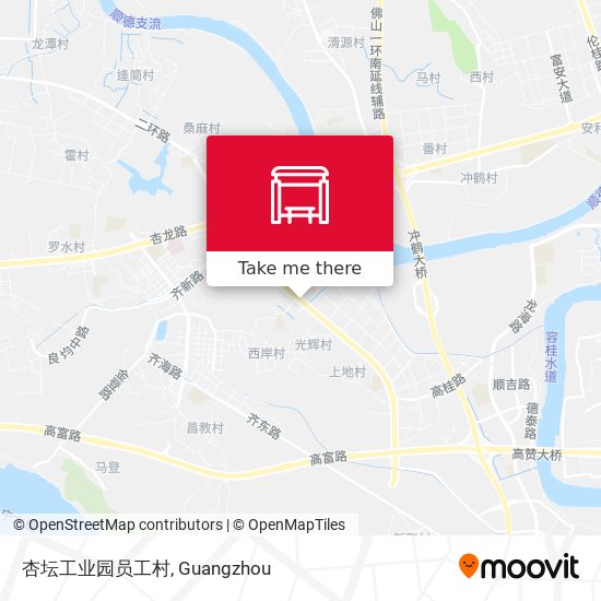 杏坛工业园员工村 map