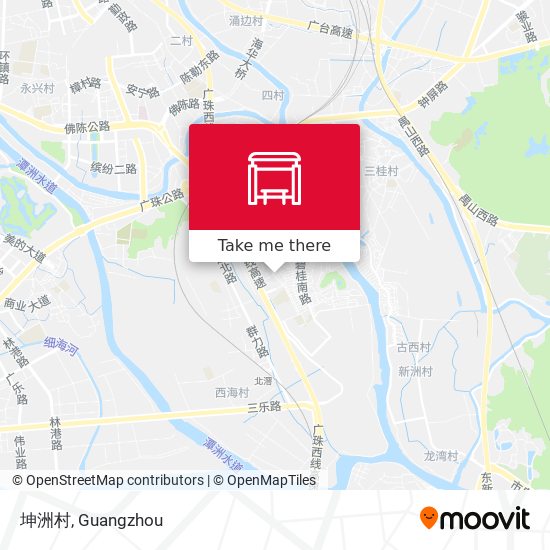 坤洲村 map