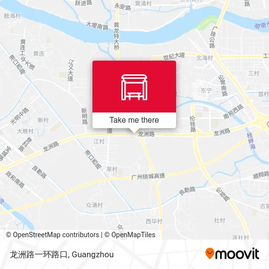 龙洲路一环路口 map
