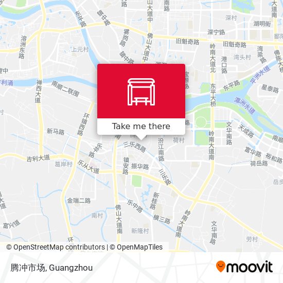腾冲市场 map