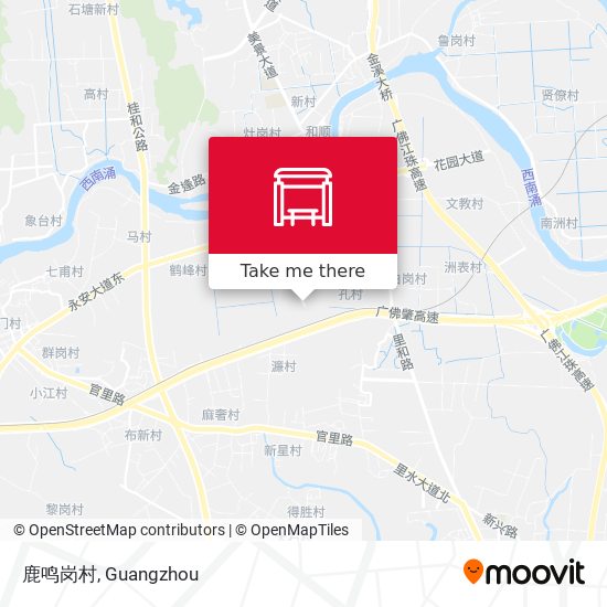 鹿鸣岗村 map