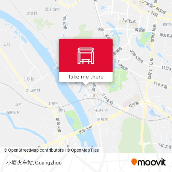小塘火车站 map