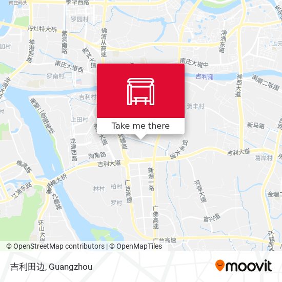 吉利田边 map