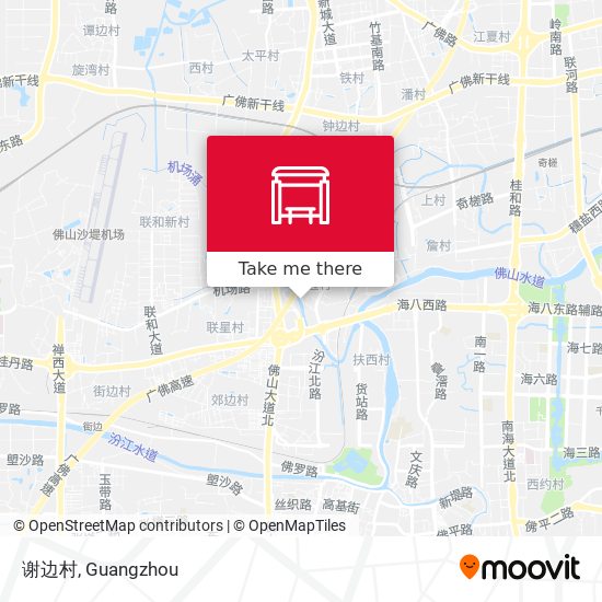 谢边村 map