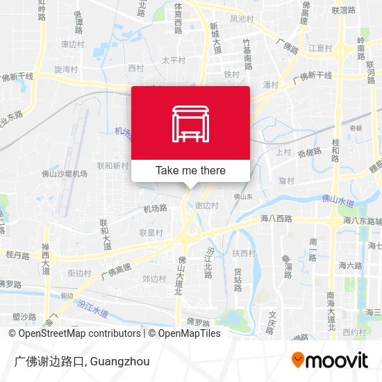 广佛谢边路口 map