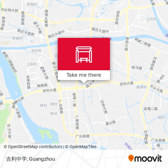 吉利中学 map