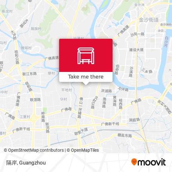 隔岸 map
