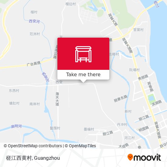 槎江西黄村 map