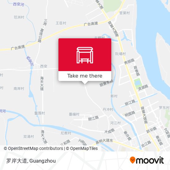 罗岸大道 map