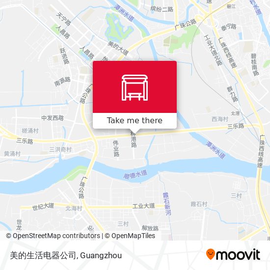 美的生活电器公司 map