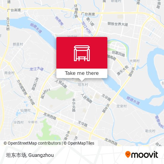 坦东市场 map