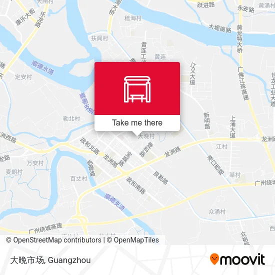 大晚市场 map