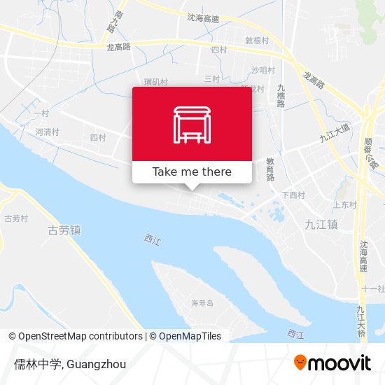 儒林中学 map