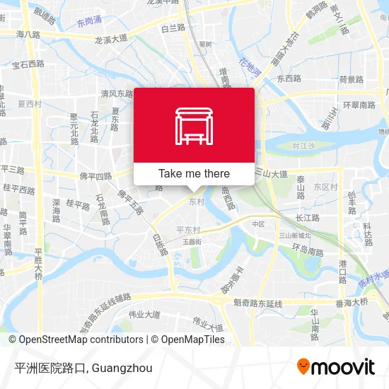 平洲医院路口 map