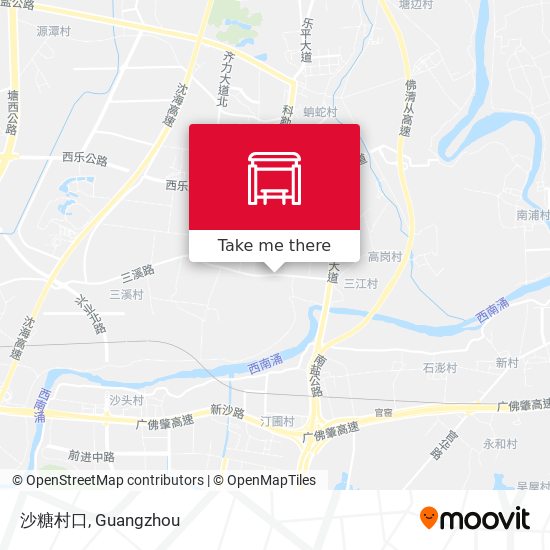 沙糖村口 map