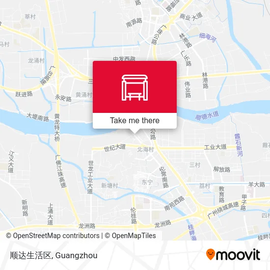 顺达生活区 map