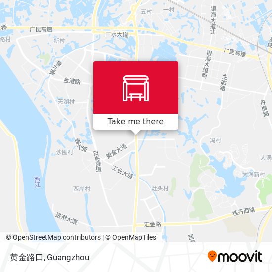 黄金路口 map