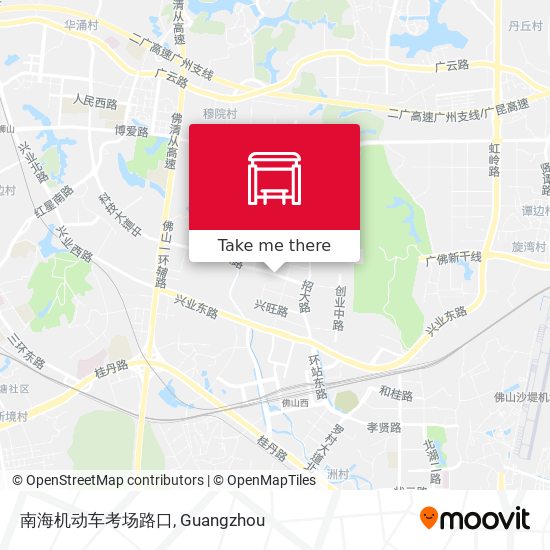 南海机动车考场路口 map