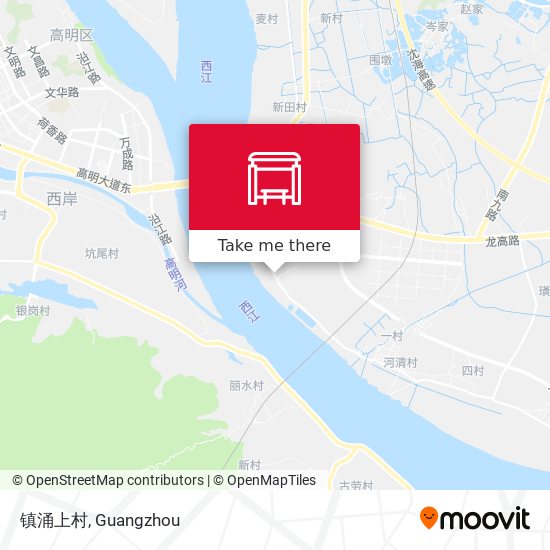镇涌上村 map