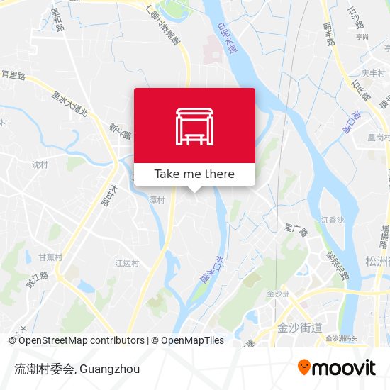流潮村委会 map