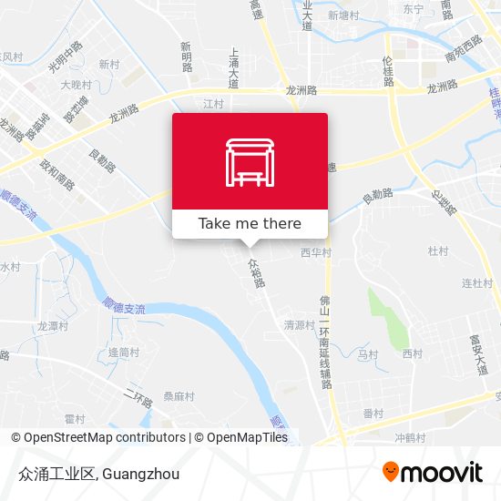 众涌工业区 map