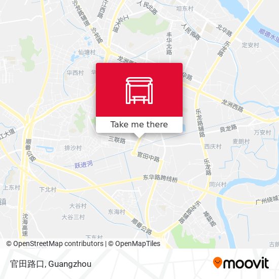 官田路口 map