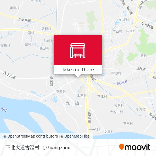 下北大道古滘村口 map