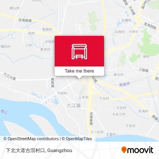 下北大道古滘村口 map