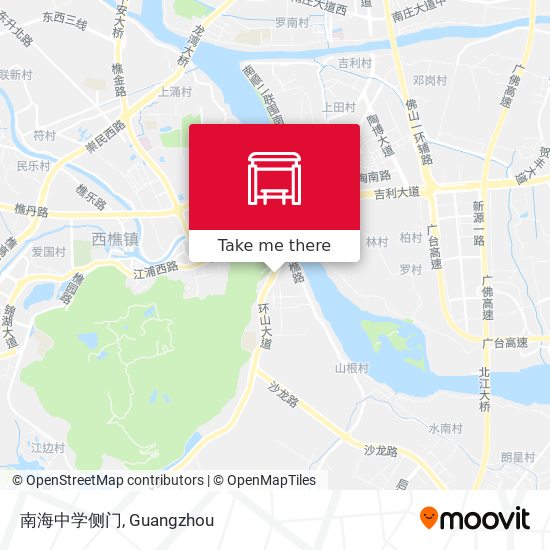 南海中学侧门 map