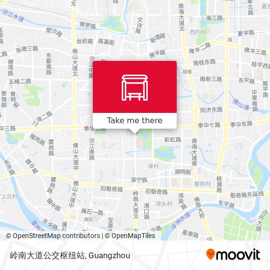 岭南大道公交枢纽站 map