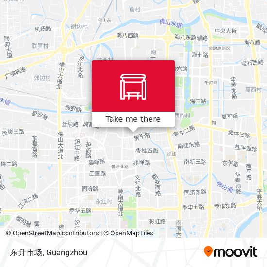 东升市场 map